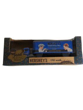 1937 Ford Tractor Trailer Die-Cast Metal Hersheys 1/43 Scale Ertl Collectibles